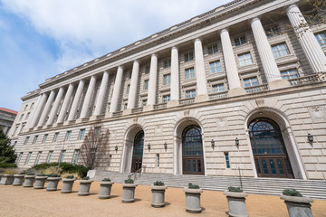 Fototapeta na wymiar Internal Revenue Service Building in Washington DC