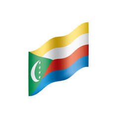 Comoros flag, vector illustration