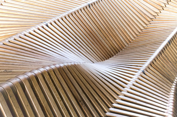 Abstract wooden construction