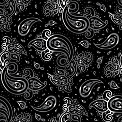 Paisley background. Hand Drawn ornament. Vector illustration