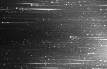 The background of the gray bokeh light is moving forward.