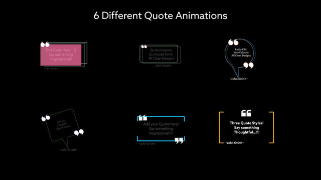 Simple Outline Quotes