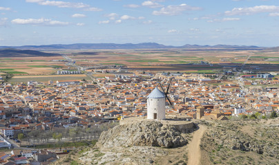 Fototapeta na wymiar Mill, Town of Consuegra in the province of Toledo, Spain