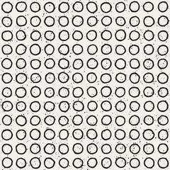 Fototapeta premium Hand drawn lines seamless grungy pattern. Abstract geometric repeating texture in black and white.