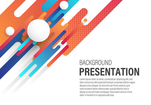 Presentation Background with Rounded Diagonal Design Elements
