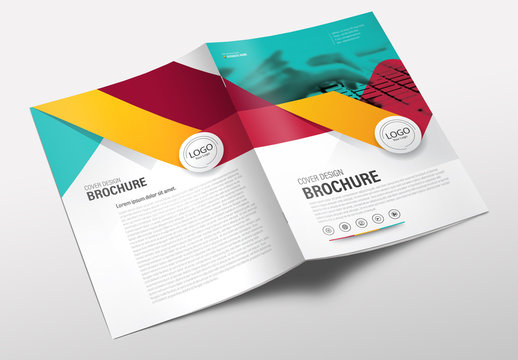 Colorful Business Brochure Cover Layout 