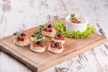 Delicious canapes