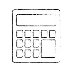 Fototapeta na wymiar business calculator financial math icon vector illustration sketch design
