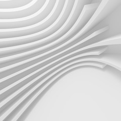 Obraz premium Okrągłe tło budynku. Koncepcja białej wizytówki