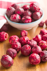 Freeze dried cherries.