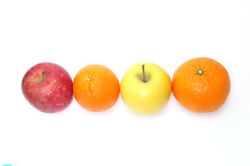 オレンジとリンゴ