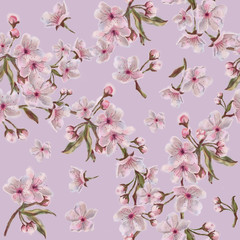Pink Spring Floral Wreath Rapport for Background, Print, and Textile.