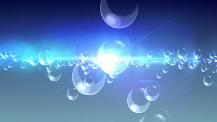 bubbles in space