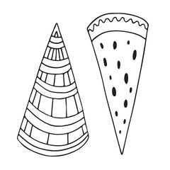 Adult coloring page design. Cute vector doodle.