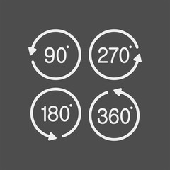 Turn flat vector icons