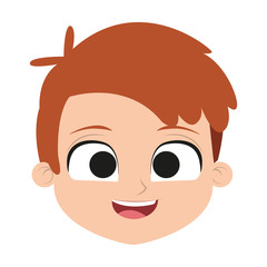 Cute boy cartoon vector illustration graphic design