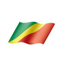 Congo flag, vector illustration
