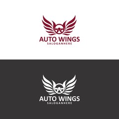 Fototapeta na wymiar Auto Wings Logo in vector