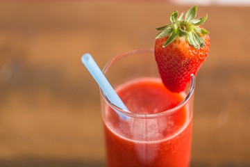 Strawberry Smoothie with fruit
