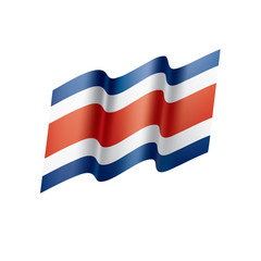 Fototapeta na wymiar Costa Rica flag, vector illustration