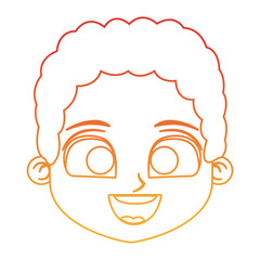 Cute boy cartoon vector illustration graphic design