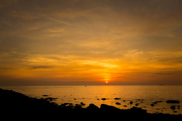 Sunset on Lanta long beach
