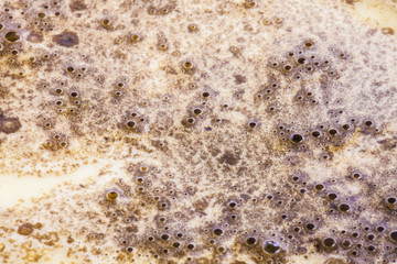 Texture. The surface of coffe. View from above.