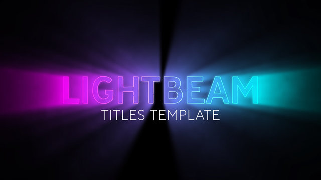 Ombre Lightbeam Title