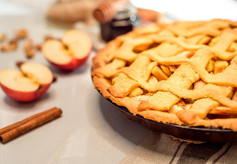 Homemade apple pie.