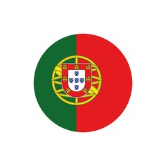 Obraz premium Portugal flag, official colors and proportion correctly. National Portugal flag. Vector illustration