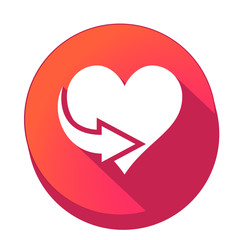 ikona z długim cieniem na tle okręgu © vempireart