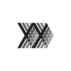 XX letter with arrow logo