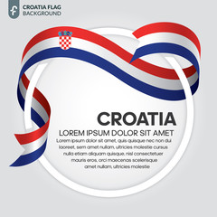 Croatia flag background