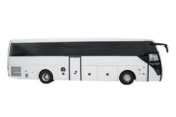 Fototapeta premium Beautiful sunrise on tropical island beach and car miniature. Travel concept. Caribbean.