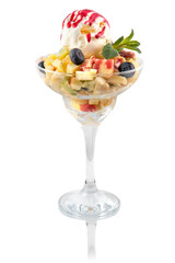 dessert on a white background