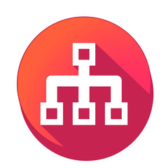 ikona z długim cieniem na tle okręgu