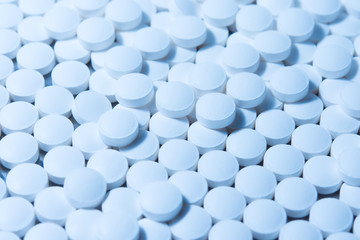 a lot of pills of medicine