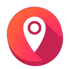 ikona z długim cieniem na tle okręgu