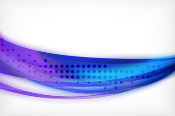 Obraz premium Glossy wave vector background