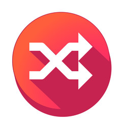 Fototapeta premium ikona z długim cieniem na tle okręgu