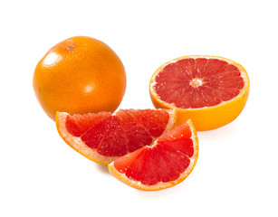 Naklejka na ściany i meble grapefruit isolated on white