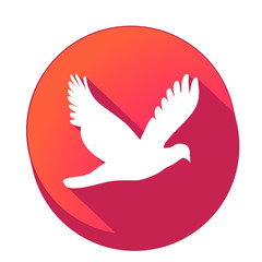 ikona z długim cieniem na tle okręgu