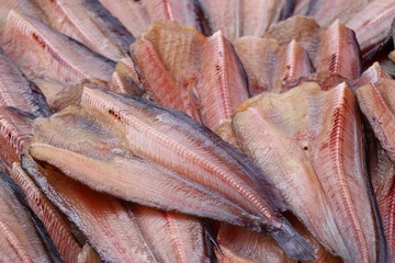 Dried fish at the market