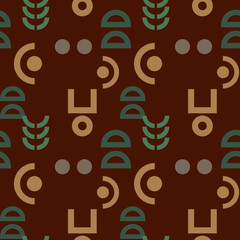 Alien signs seamless pattern. Suitable for screen, print and other media.