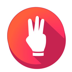 Obraz premium ikona z długim cieniem na tle okręgu