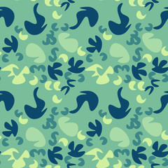 Forest life seamless pattern. Authentic design for digital and print media.
