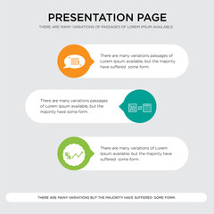interest rate, discip, statement presentation design template in orange, green, yellow colors with horizontal and rounded shapes