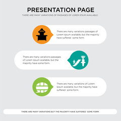 english language, ambition, frustration presentation design template in orange, green, yellow colors with horizontal and rounded shapes