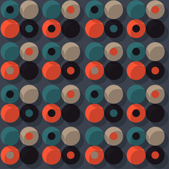 Orbit offset seamless pattern. Authentic design for digital and print media.