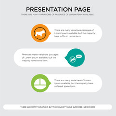hardhat, oops, bulldog presentation design template in orange, green, yellow colors with horizontal and rounded shapes